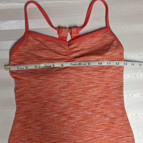 Lucy Cami Tank Top  Women X-Small Activewear Fitted Stretch Coral XS - Picture 5 of 9